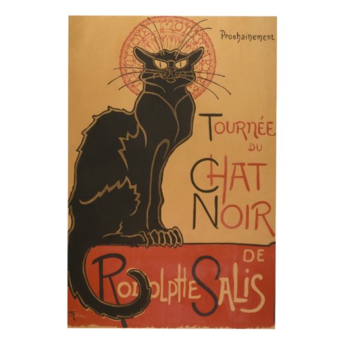 Le Chat Noir Original Wood Wall Art