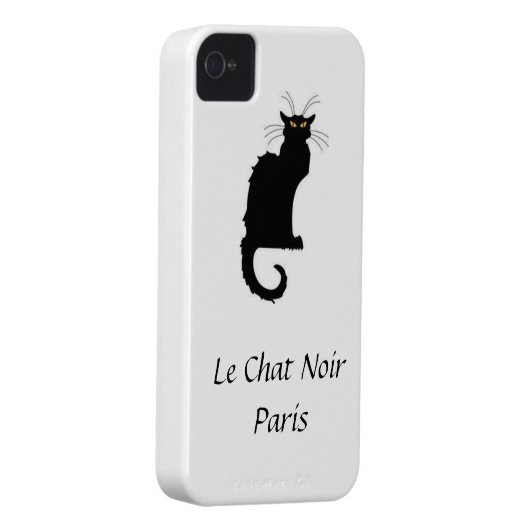 Le Chat Noir Paris iPhone Cover (Back/Right)
