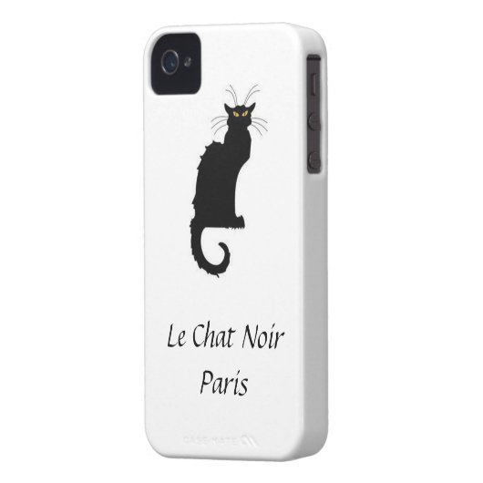 Le Chat Noir Paris iPhone Cover (Back Left)
