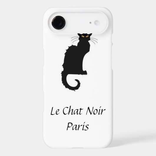 Le Chat Noir Paris iPhone Cover (Back)