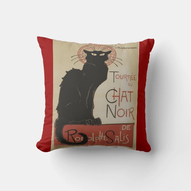Le Chat Noir pillow (Front)