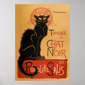 Le Chat Noir Poster by RomanticArchive at Zazzle