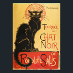 Le Chat Noir Print<br><div class="desc">Le Chat Noir print. Cabaret poster from 1896. Theophile Steinlen’s Le Chat Noir poster is one of the most iconic art nouveau advertisements of all time. The work features a black cat standing proudly with yellow eyes over a yellow background beside the words Tournee de Chat Noir. The work was...</div>
