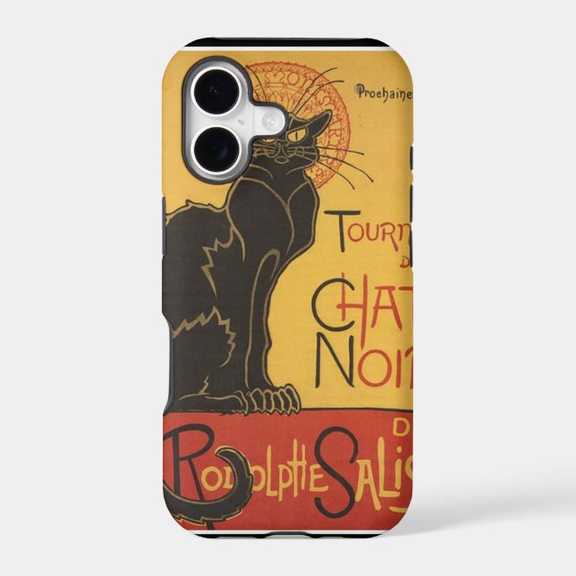 LE CHAT NOIR PRINT IPHONE CASE (Back)