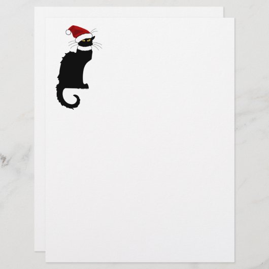 Le Chat Noir Santa Hat Christmas (Front/Back)