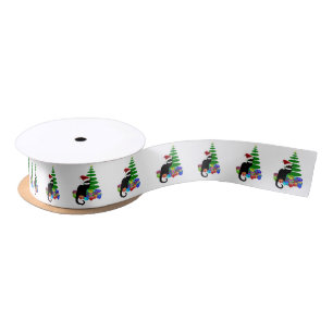 Le Chat Noir Santa Hat Christmas Satin Ribbon