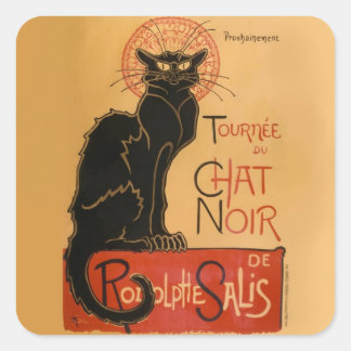 Le Chat Noir Square Sticker