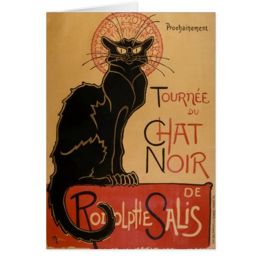 Le chat Noir - Steinlen Cards (Front)