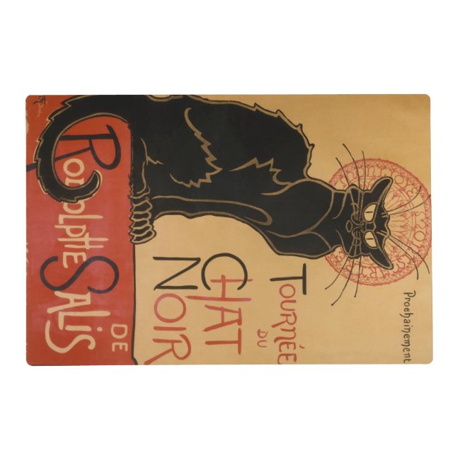 Le chat Noir - Steinlen Placemat
