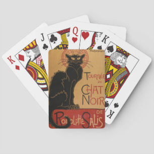 Le chat Noir - Steinlen Poker Cards