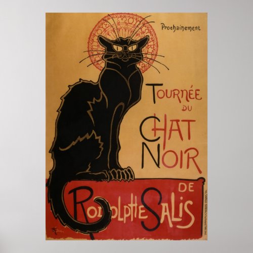 Le chat Noir _ Steinlen Poster