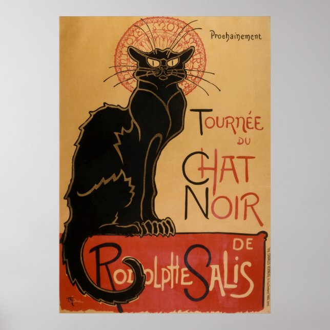 Le chat Noir - Steinlen Poster (Front)