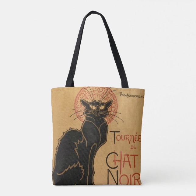 Le chat Noir - Steinlen Tote Bag (Back)