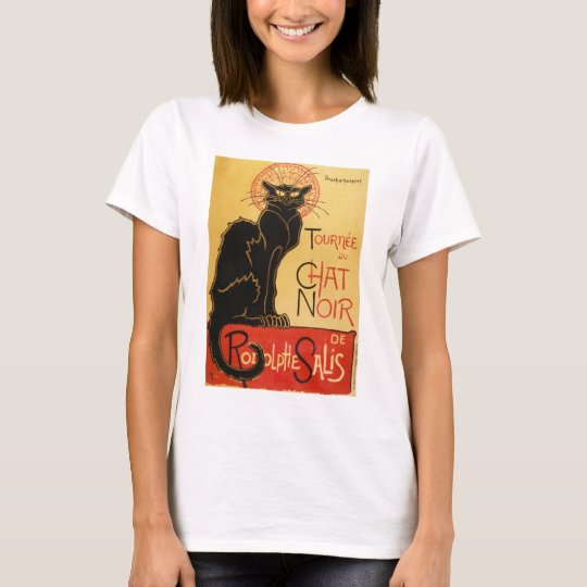 Happy Valentines Day Le Chat Noir Baseball T Shirt