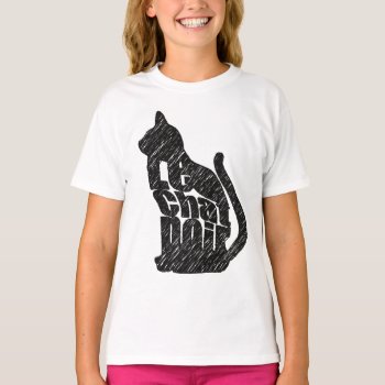 Le Chat Noir T-shirt by auraclover at Zazzle