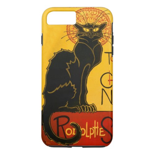 Le Chat Noir The Black Cat Art Nouveau Vintage iPhone 8 Plus7 Plus Case