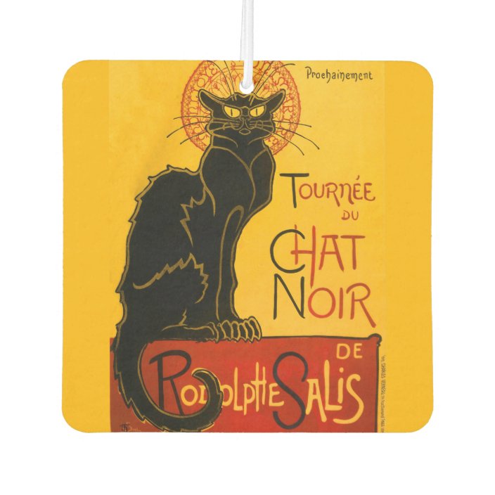 Le Chat Noir The Black Cat Car Air Freshener Zazzle Com