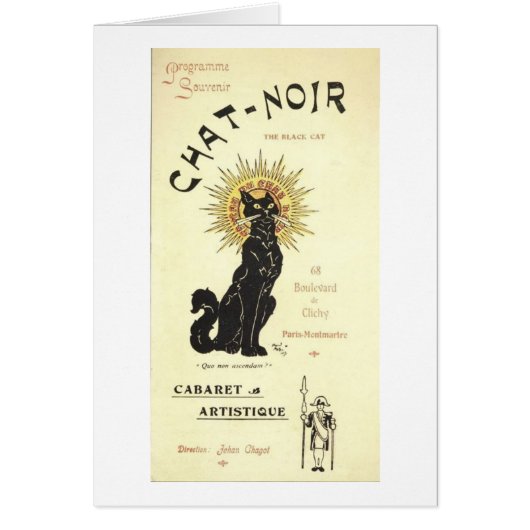 Le Chat Noir The Black Cat Cards (Front)