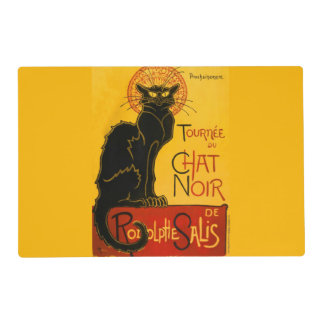 Le Chat Noir The Black Cat Placemat