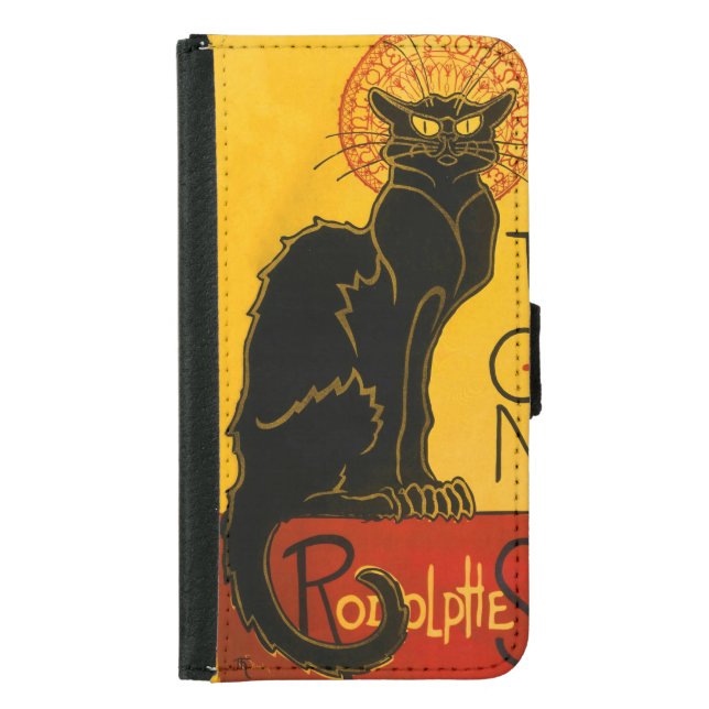 Le Chat Noir The Black Cat Samsung Galaxy Wallet Case (Front)