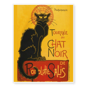 Le Chat Noir The Black Cat Temporary Tattoos