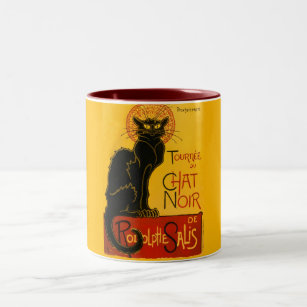 Le Chat Noir The Black Cat Two-Tone Coffee Mug