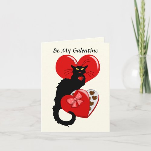Le Chat Noir Valentines Day Card
