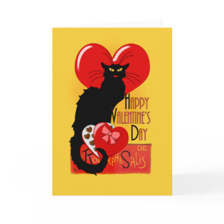 Le Chat Noir Valentine's Day Holiday Card