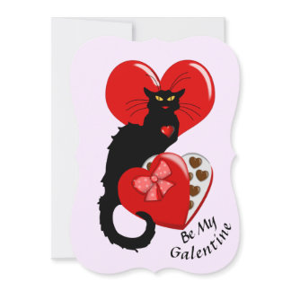 Le Chat Noir Valentine's Day Invitation