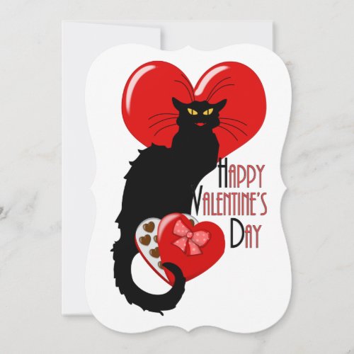 Le Chat Noir Valentines Day Invitation