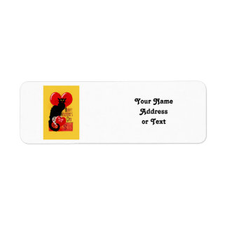 Le Chat Noir Valentine's Day Label