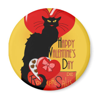 Le Chat Noir Valentine's Day Magnet