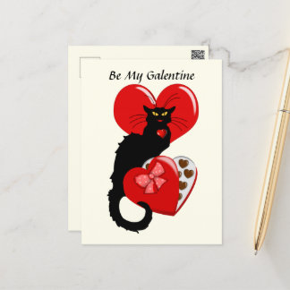 Le Chat Noir Valentine's Day Postcard