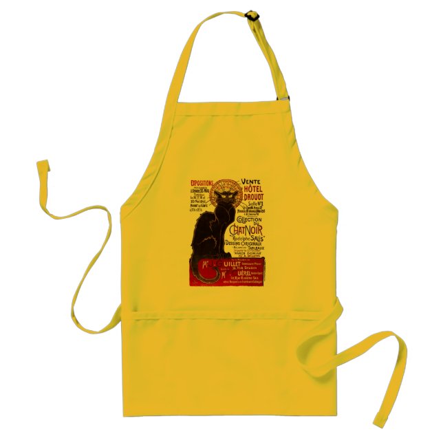 Le Chat Noir, Vente Hôtel Drouot Adult Apron (Front)
