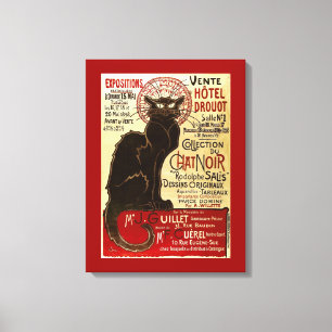 Le Chat Noir, Vente Hôtel Drouot Canvas Print