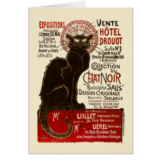 Le Chat Noir, Vente Hôtel Drouot Cards