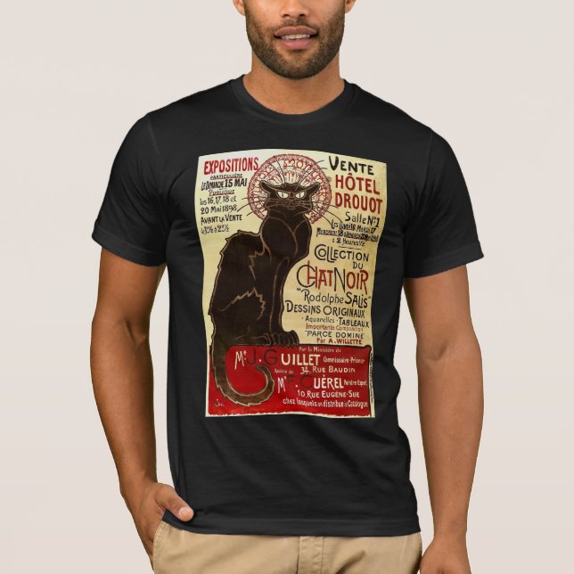 Le Chat Noir, Vente Hôtel Drouot Fine T-Shirt (Front)