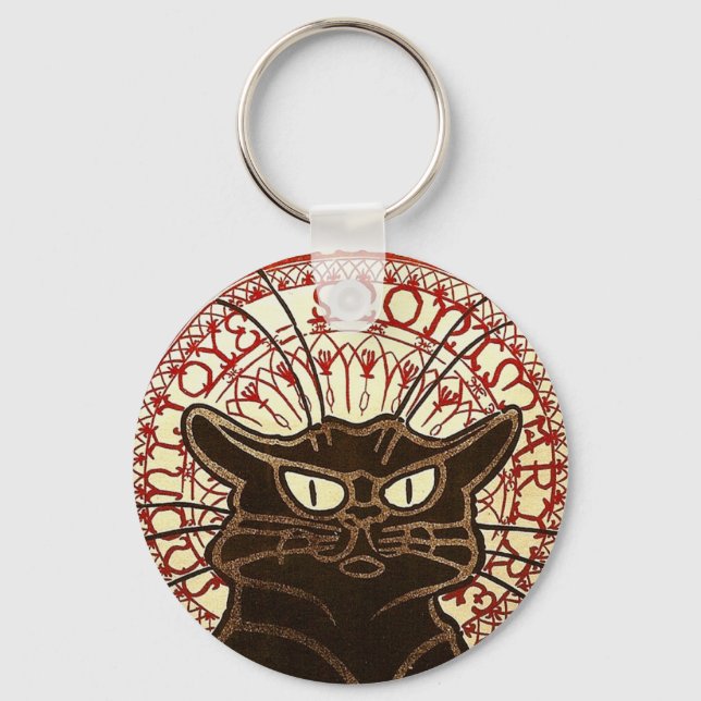 Le Chat Noir, Vente Hôtel Drouot Keychain (Front)