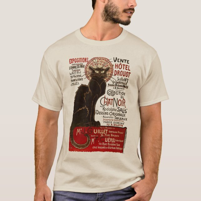 Le Chat Noir, Vente Hôtel Drouot T-Shirt (Front)
