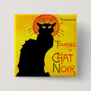 Le Chat Noir Vintage Button