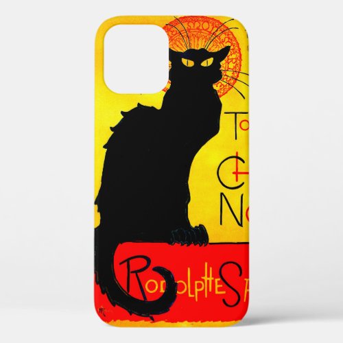 Le Chat Noir Vintage iPhone 12 Case