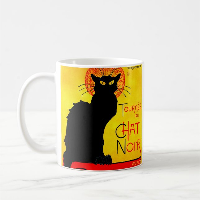 Le Chat Noir Vintage Coffee Mug (Left)