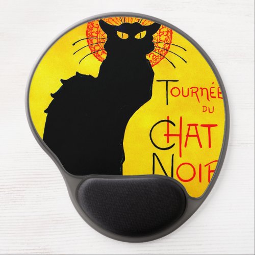 Le Chat Noir Vintage Gel Mouse Pad