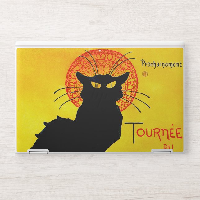 Le Chat Noir Vintage HP Laptop Skin (Front)