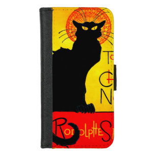 Le Chat Noir Vintage iPhone 8/7 Wallet Case