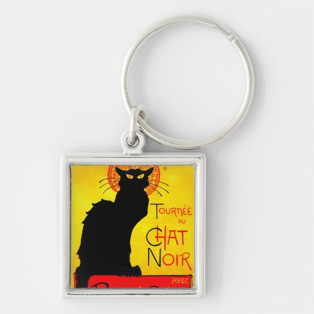 Le Chat Noir Vintage Keychain (Front)