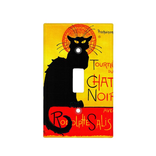 Le Chat Noir Vintage Light Switch Cover (Front)