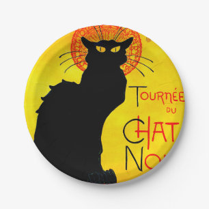Le Chat Noir Vintage Paper Plates