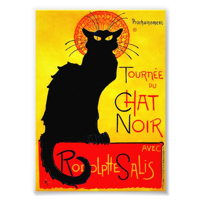 Le Chat Noir Vintage Photo Print (Front)
