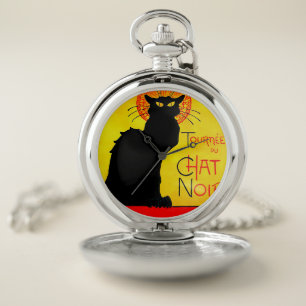 Le Chat Noir Vintage Pocket Watch